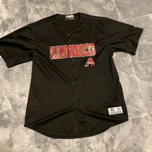Men’s Arizona Diamondbacks Black Vintage Jersey Size L